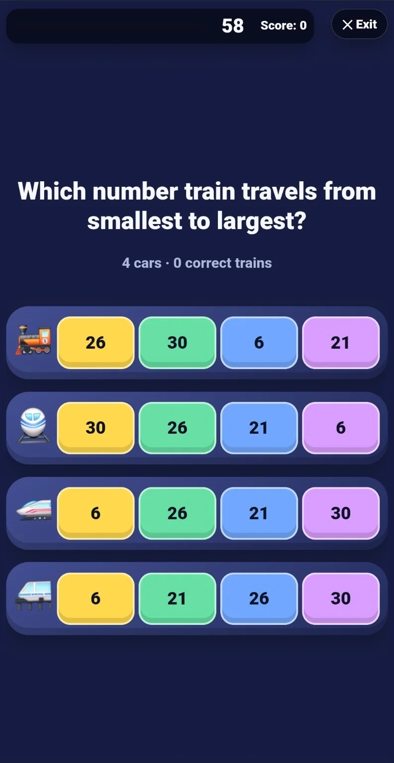 WITS ROYALE: Number Train